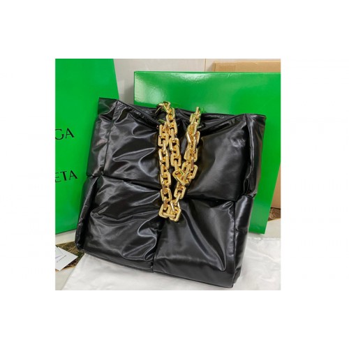 Bottega Veneta Chain Tote bag in Black padded Intrecciato Calf leather Bottega Veneta Chain Tote bag in Black padded Intrecciato Calf leather