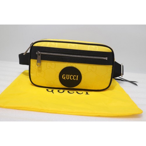 Gucci Off The Grid belt bag in Yellow nylon