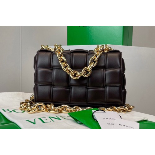 Bottega Veneta The Chain Cassette bag in maxi Fondant Intrecciato Nappa leather With Gold Chain