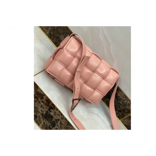Bottega Veneta padded cassette bag in Pink Lambskin Leather Bottega Veneta padded cassette bag in Pink Lambskin Leather