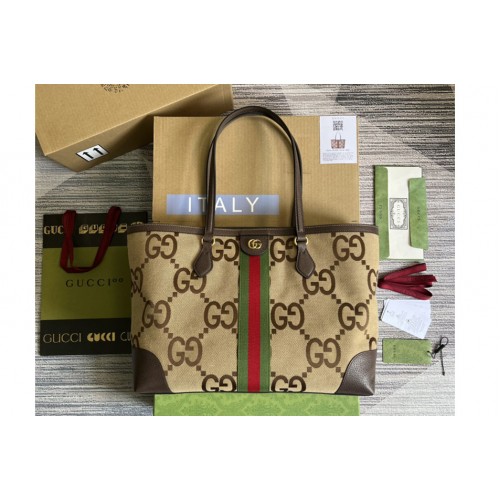 Gucci Ophidia jumbo medium tote Bag in Camel and ebony jumbo canvas Gucci Ophidia jumbo medium tote Bag in Camel and ebony jumbo canvas