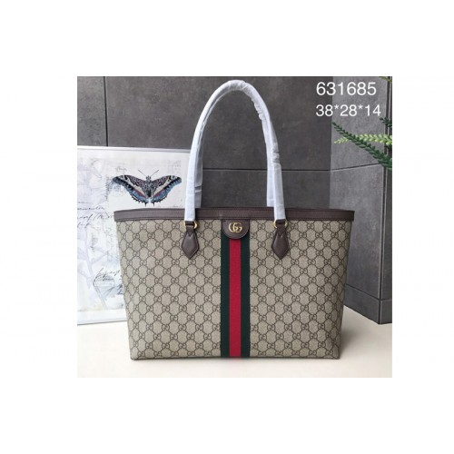 Gucci Ophidia medium tote Bag In Beige ebony Supreme canvas