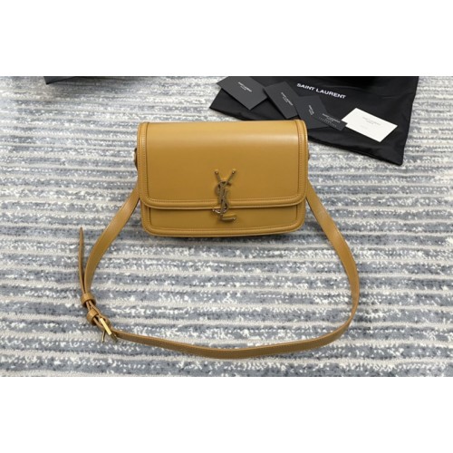 YSL SOLFERINO MEDIUM SATCHEL Bag IN Brown BOX LEATHER YSL SOLFERINO MEDIUM SATCHEL Bag IN Brown BOX LEATHER