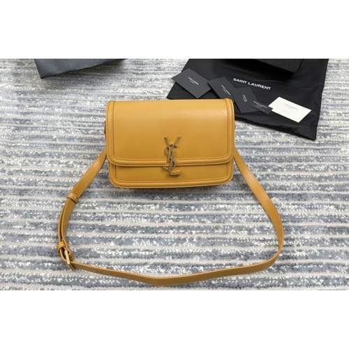 YSL SOLFERINO MEDIUM SATCHEL Bag IN Tan BOX LEATHER YSL SOLFERINO MEDIUM SATCHEL Bag IN Tan BOX LEATHER