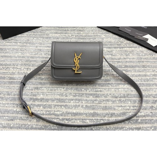 YSL SOLFERINO SMALL SATCHEL IN Natural Grey Box Leather