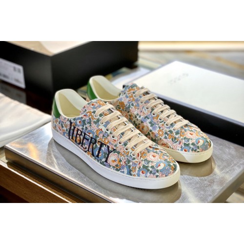 Gucci Mens Ace Gucci Liberty floral sneaker