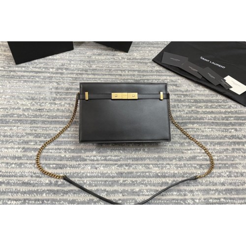 YSL NEW MANHATTAN POUCH IN Black BOX LEATHER YSL NEW MANHATTAN POUCH IN Black BOX LEATHER