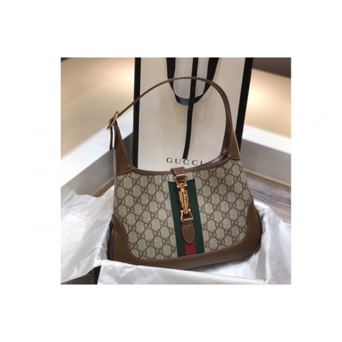 Gucci Jackie 1961 small hobo bag in Beige ebony Supreme canvas