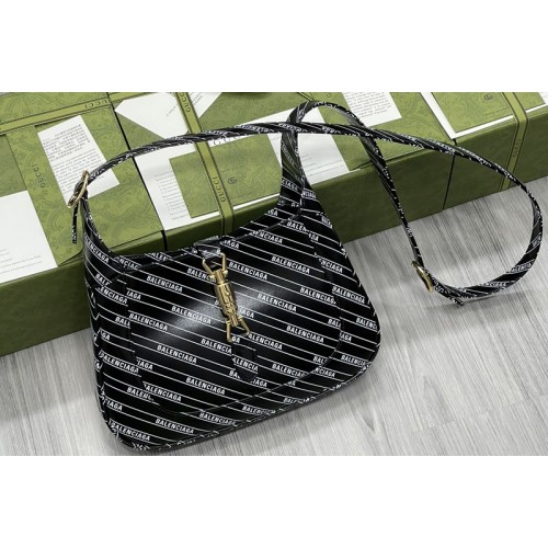 Gucci x Balenciaga Jackie 1961 small shoulder bag in Black leather Gucci x Balenciaga Jackie 1961 small shoulder bag in Black leather