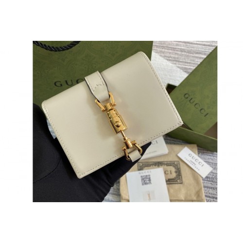 Gucci Jackie 1961 card case wallet in White leather Gucci Jackie 1961 card case wallet in White leather