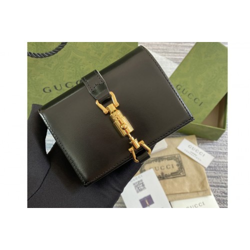 Gucci Jackie 1961 card case wallet in Black leather Gucci Jackie 1961 card case wallet in Black leather