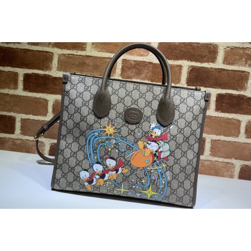 Gucci Disney x Gucci Donald Duck tote bag in Beige and ebony Supreme canvas Gucci Disney x Gucci Donald Duck tote bag in Beige and ebony Supreme canvas