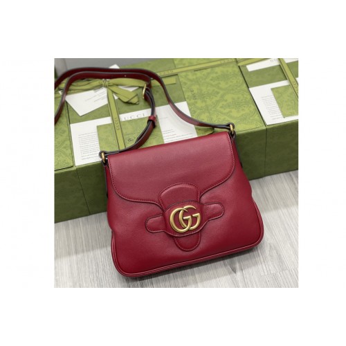 Gucci Small messenger bag with Double G in Red leather Gucci Small messenger bag with Double G in Red leather