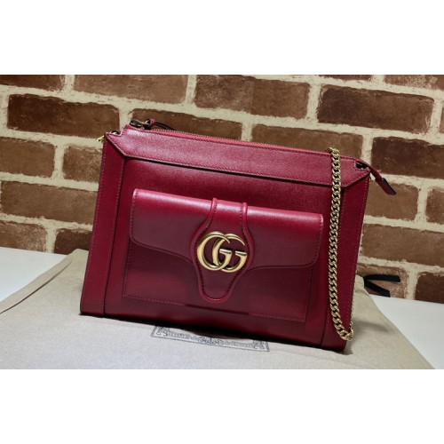 Gucci Small shoulder bag with Double G in Red leather Gucci Small shoulder bag with Double G in Red leather