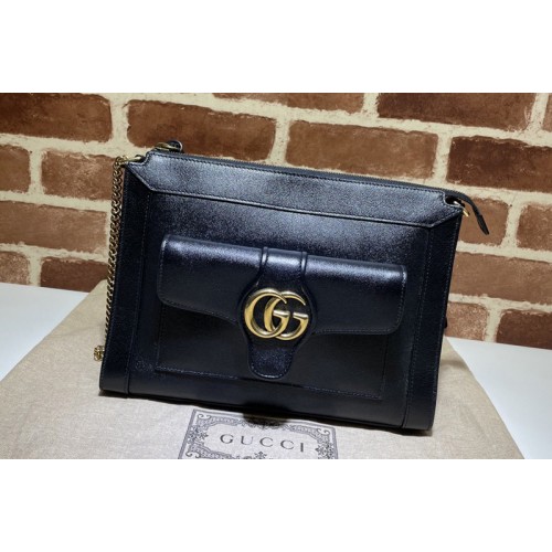 Gucci Small shoulder bag with Double G in Black leather Gucci Small shoulder bag with Double G in Black leather