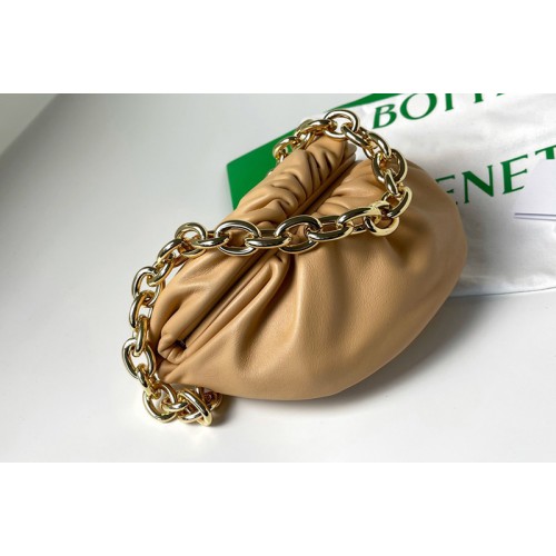 Bottega Veneta Belt Chain Pouch in Sand Nappa leather