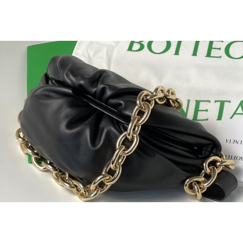 Bottega Veneta Belt Chain Pouch in Black Nappa leather