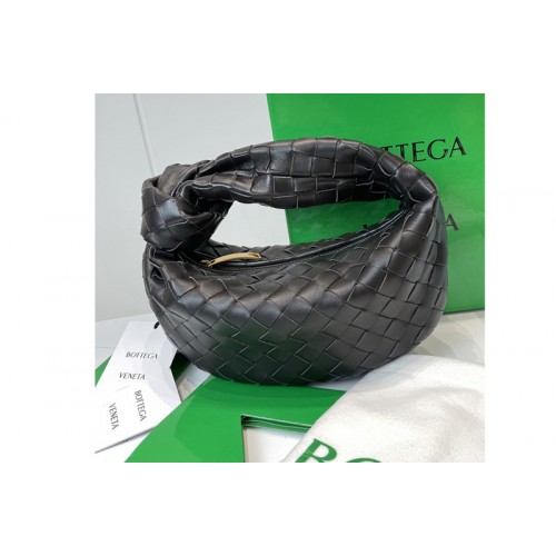 Bottega Veneta Mini Jodie boho bag in Black Intrecciato Nappa leather