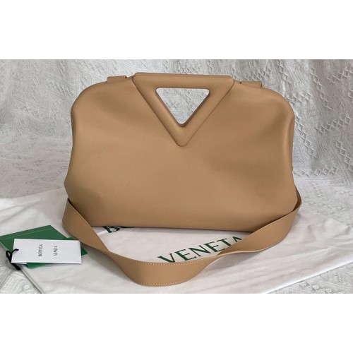 Bottega Veneta Point Top handle bag in Almond Nappa Leather