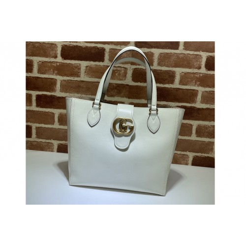 Gucci Small tote bag with Double G in White leather Gucci Small tote bag with Double G in White leather