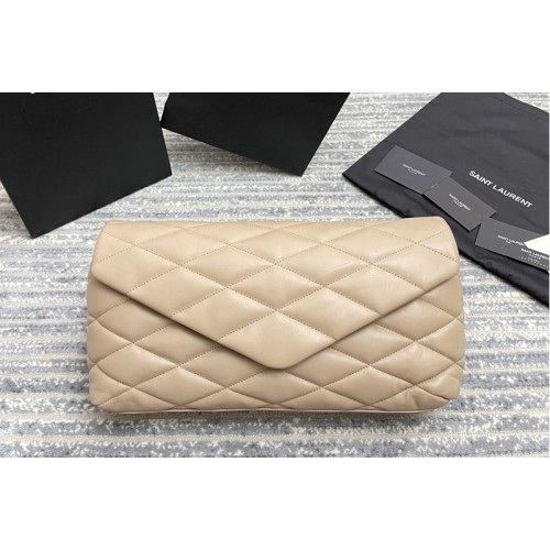 YSL sade puffer envelope clutch in Beige lambskin YSL sade puffer envelope clutch in Beige lambskin