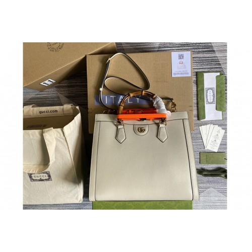 Gucci Diana medium tote bag in White leather Gucci Diana medium tote bag in White leather