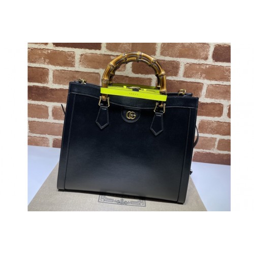 Gucci Diana medium tote bag in Black leather Gucci Diana medium tote bag in Black leather