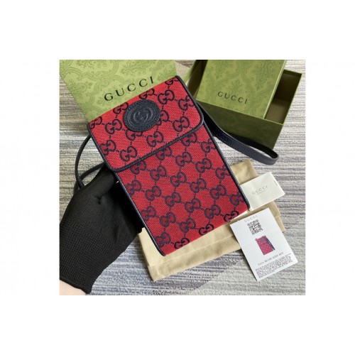 Gucci Multicolor mini bag in Red and blue canvas Gucci Multicolor mini bag in Red and blue canvas