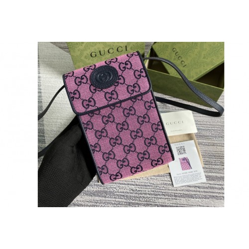 Gucci Multicolor mini bag in Pink and blue canvas