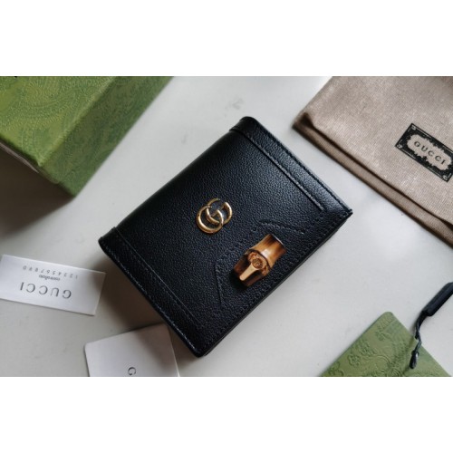 Gucci Diana card case wallet in Black leather Gucci Diana card case wallet in Black leather