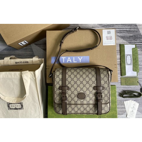 Gucci Messenger bag in Beige ebony Supreme canvas Gucci Messenger bag in Beige ebony Supreme canvas