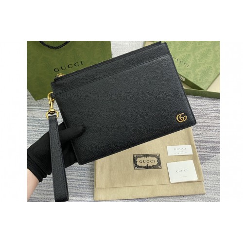 Gucci Marmont pouch in Black metal-free tanned leather Gucci Marmont pouch in Black metal-free tanned leather