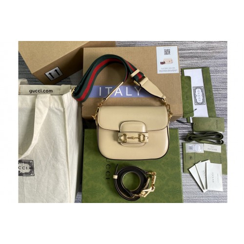 Gucci Horsebit 1955 mini bag in Beige leather Gucci Horsebit 1955 mini bag in Beige leather