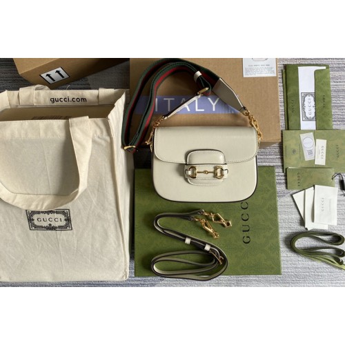 Gucci Horsebit 1955 mini bag in White leather Gucci Horsebit 1955 mini bag in White leather