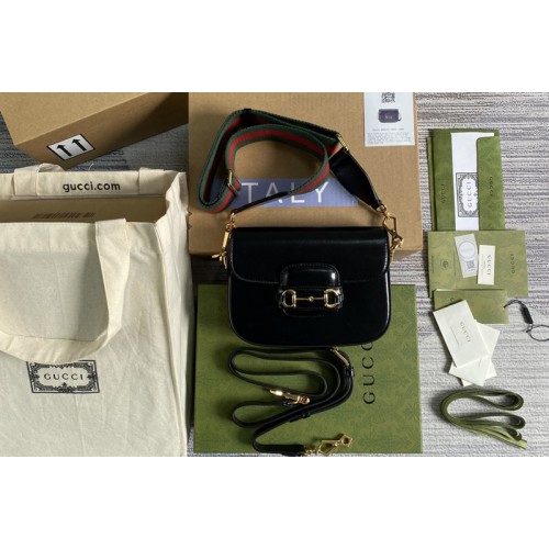 Gucci Horsebit 1955 mini bag in Black leather