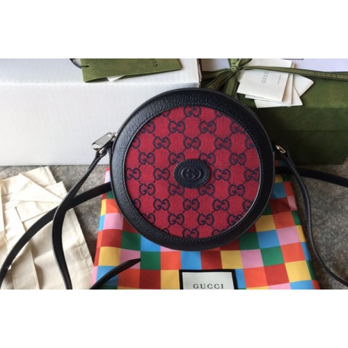 Gucci Multicolor shoulder bag in Red and blue canvas