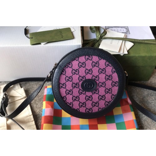 Gucci Multicolor shoulder bag in Pink and blue canvas