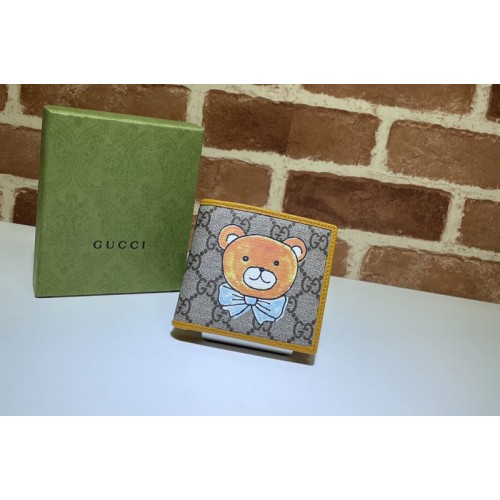 Gucci Kai x Gucci Billfold Wallet in Beige ebony Supreme canvas Gucci Kai x Gucci Billfold Wallet in Beige ebony Supreme canvas