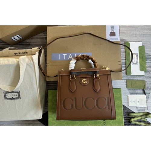 Gucci Diana small tote bag in Brown leather Gucci Diana small tote bag in Brown leather