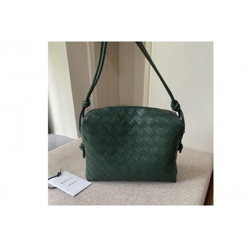Bottega Veneta Loop cross-body mini bag in Raintree Intreccio leather Bottega Veneta Loop cross-body mini bag in Raintree Intreccio leather