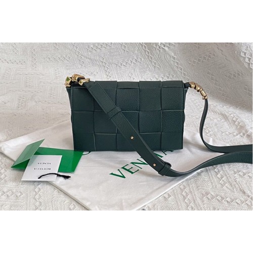 Bottega Veneta Cassette cross-body bag in Raintree Intreccio leather Bottega Veneta Cassette cross-body bag in Raintree Intreccio leather