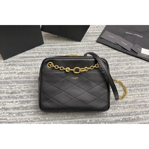 YSL LE MAILLON SMALL CHAIN BAG IN Black QUILTED LAMBSKIN YSL LE MAILLON SMALL CHAIN BAG IN Black QUILTED LAMBSKIN