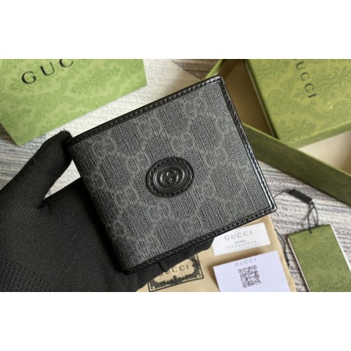 Gucci Wallet with Interlocking G in Black Supreme canvas Gucci Wallet with Interlocking G in Black Supreme canvas