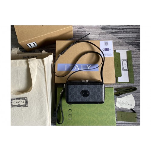 Gucci Mini bag with Interlocking G in Black Supreme Gucci Mini bag with Interlocking G in Black Supreme