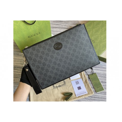 Gucci Supreme pouch in Black Supreme