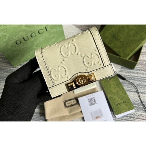 Gucci card case wallet in White leather Gucci card case wallet in White leather