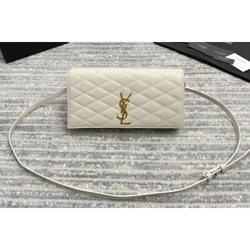 YSL KATE SUPPLE 99 bag IN White QUILTED LAMBSKIN
