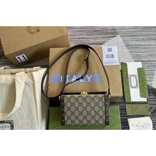 Gucci mini bag in Beige and ebony Supreme canvas Gucci mini bag in Beige and ebony Supreme canvas