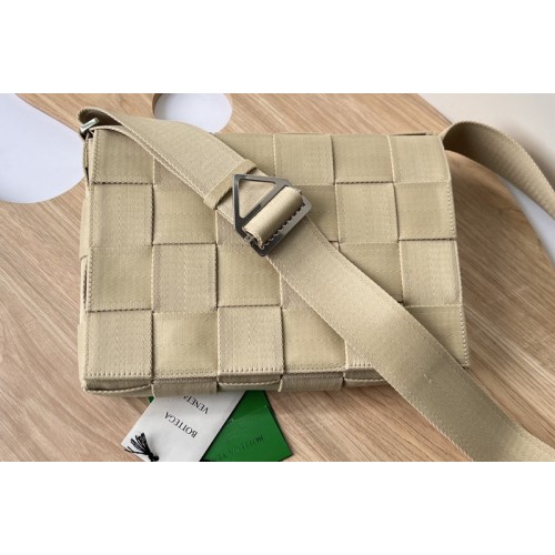 Bottega Veneta Medium intreccio webbings cross-body bag in Plaster Webbings Bottega Veneta Medium intreccio webbings cross-body bag in Plaster Webbings
