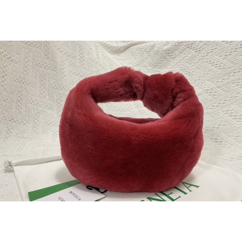 Bottega Veneta Mini jodie Bag in Red Suede Bottega Veneta Mini jodie Bag in Red Suede